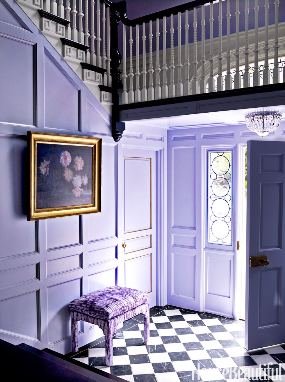Purple house interior Purple house interior