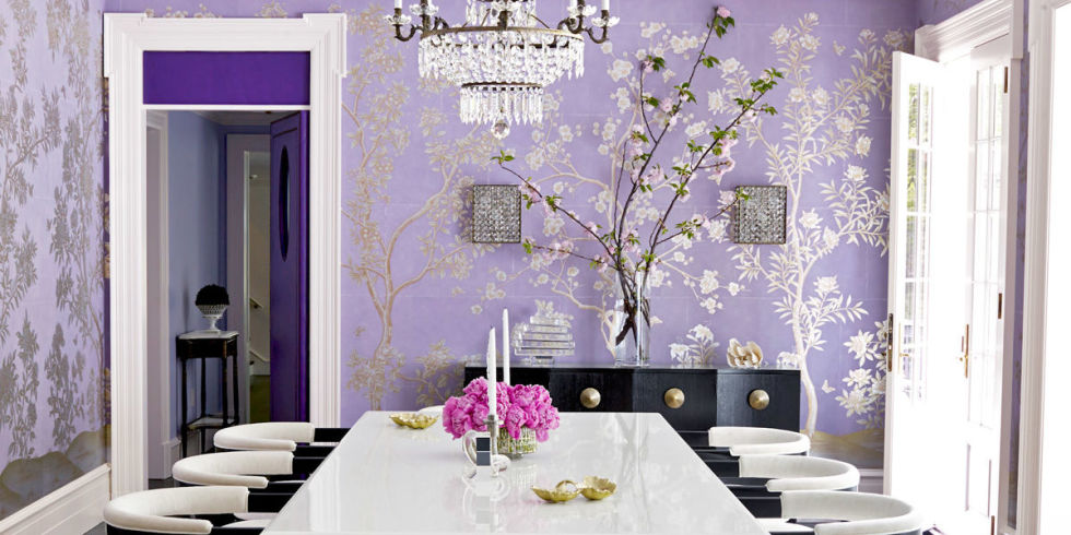 Purple house interior Purple house interior