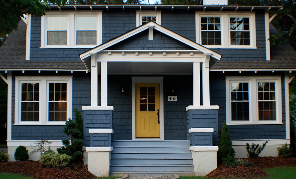 Blue Home Exterior Makeover Curb Appeal Ideas