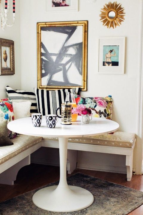 Small dining room ideas design tricks for making the most of a ... Décor Banquette Small