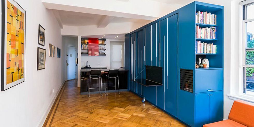 Studio Apartment Solutions cabinet that unfolds into a bed and office - tiny apartment Studio Apartment Solutions cabinet that unfolds into a bed and office - tiny apartment