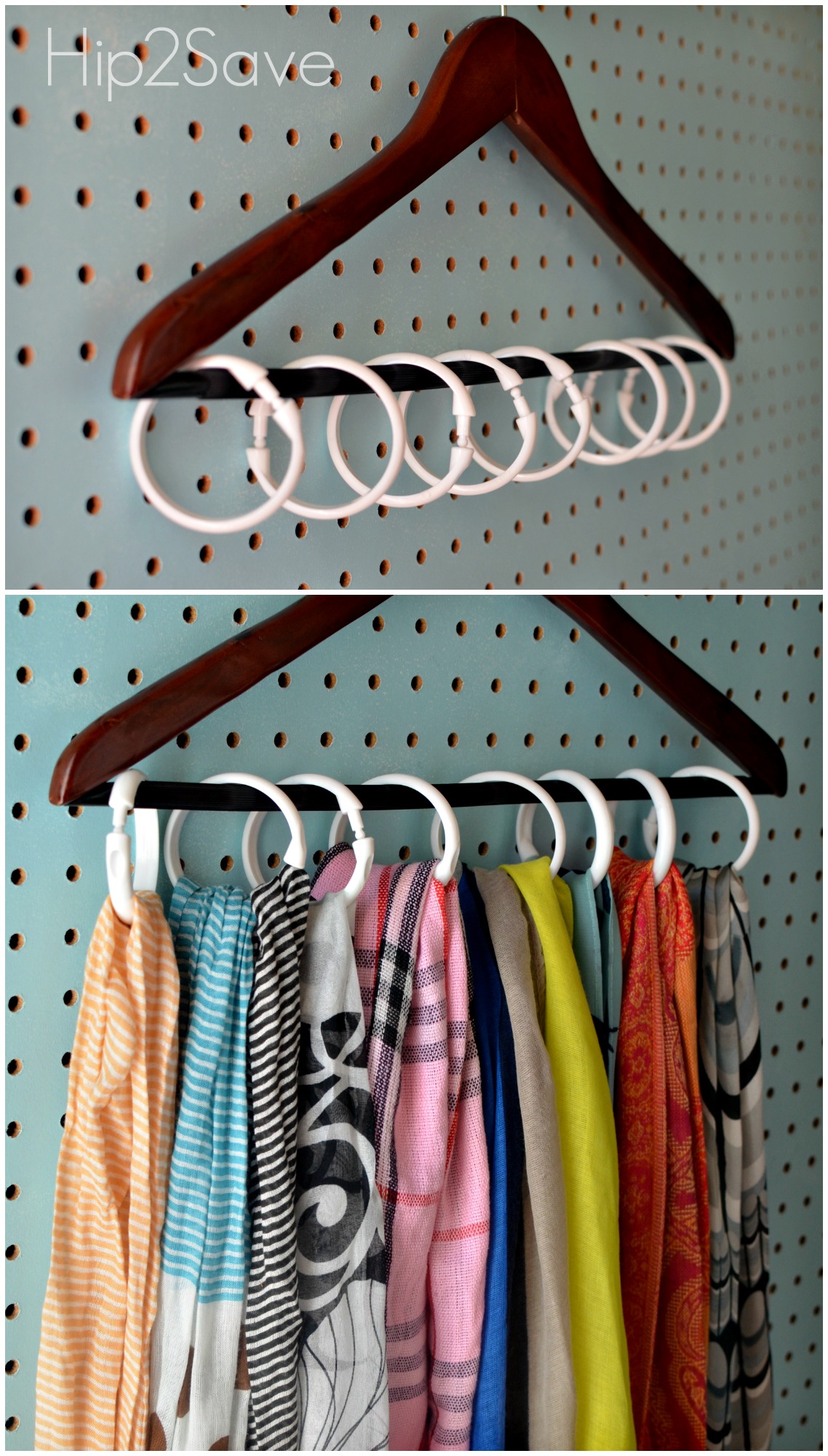 Shower Curtain Ring Organizing Ideas New Uses for Shower Curtain Hooks