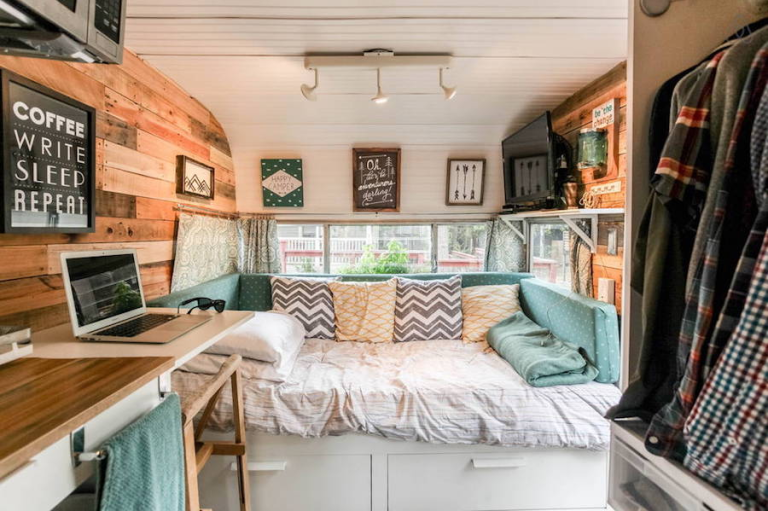 Camper Design Ideas vintage camper interior This Retro Rustic Camper Just Might Be The Cutest Motel In Texas Camper Design Ideas rv interior decorating nice design with adventurer truck camper interior decor features on uncategorized This Retro Rustic Camper Just Might Be The Cutest Motel In Texas