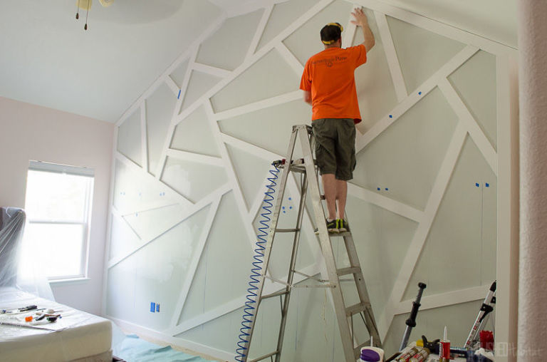 one room challenge statement walls - how to diy wainscoting one room challenge statement walls - how to diy wainscoting