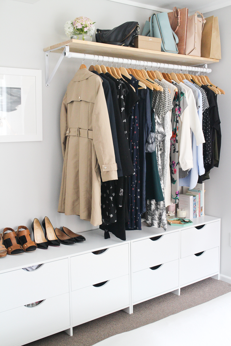 Storage ideas for a bedroom without a closet genius clothing ...