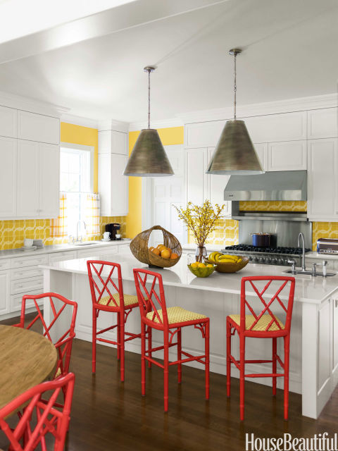 Popular Kitchen Paint and Cabinet Colors - Colorful Kitchen Pictures