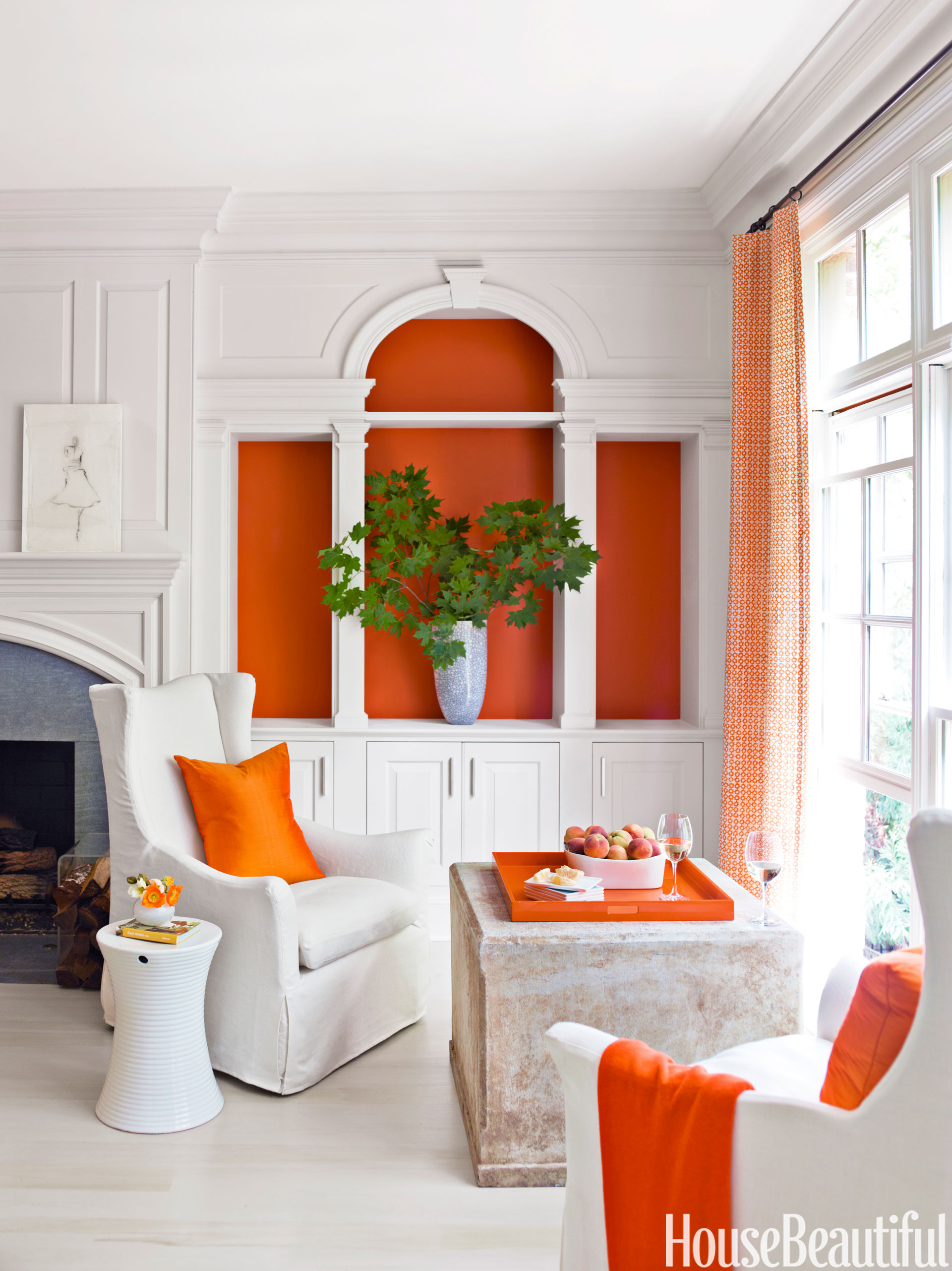 Orange and Black Rooms Orange and Black Decorating Ideas