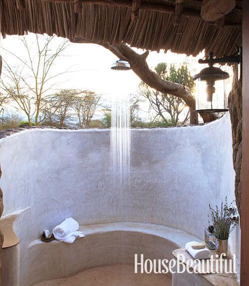 Outdoor Shower in Kenya House Beautiful Pinterest Favorite Pins June