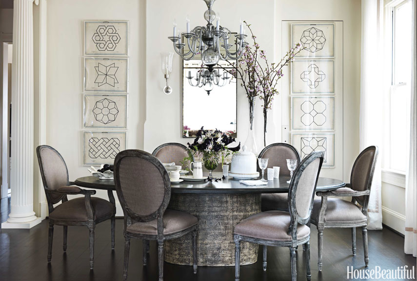 Barry Dixon Interiors Of Victorian Row House Pink And Brown Room Decadent Dining Room