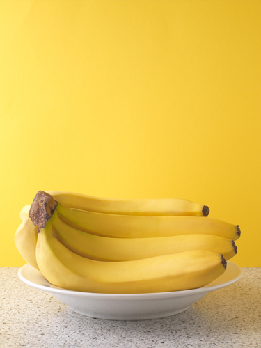 Avoid separating bananas until you plan to eat them—they spoil less quickly in a bunch.