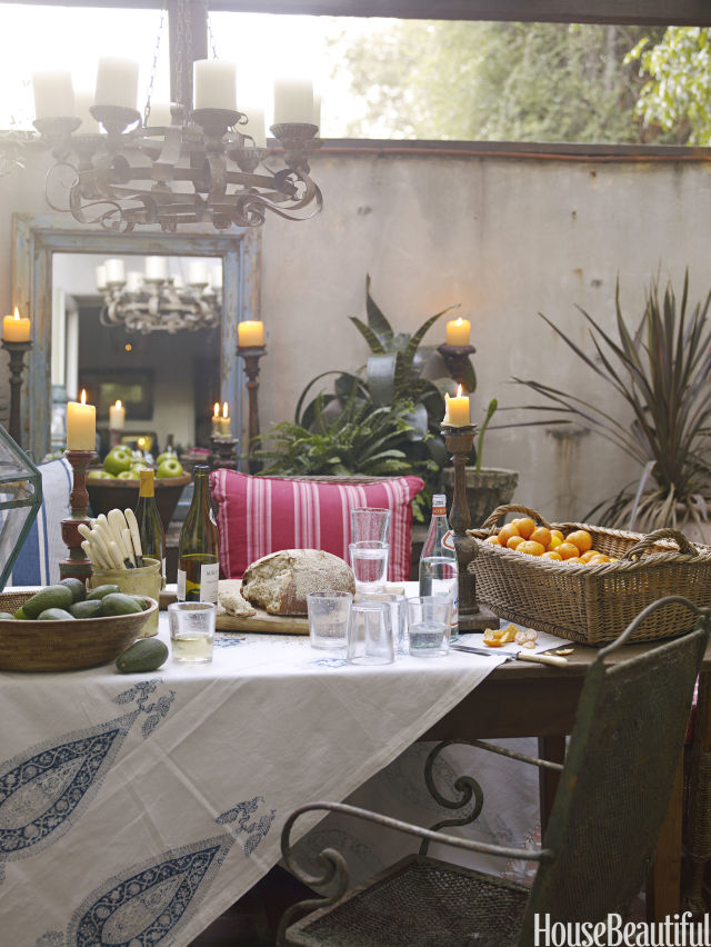 Small patio ideas decorating small outdoor spaces Candles interior Patio Ideas